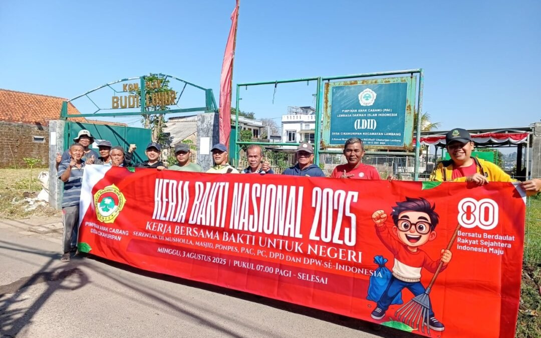 PC LDII Lembang Laksanakan “Kerja Bakti Nasional LDII 2025” di Empat Wilayah PAC