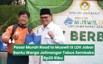 Pasar Murah Road to Muswil IX LDII Jabar Bantu Warga Jatinangor Tebus Sembako Rp 20.000