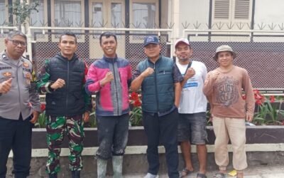 PC LDII Lembang Berkolaborasi dengan Warga dan Pemerintah dalam Pengecoran Jalan Menuju Masjid Al Ihsan